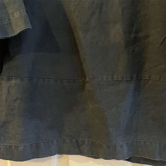 Pure Jill Women's Navy Linen Tunic Top Size S Casual Solid - Picture 3 of 7